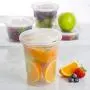 Plastic Containers with Lids (40 Pack, 32 Ounce) - Freezer Containers Deli Containers with Lids - Soup Containers Plastic Food Storage Containers with Lids - Plastic Food Containers by Prep Naturals