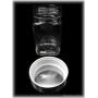 Kitchen Set 6 Piece Food Spice Jars Glass Storage Jar with Stainless Lids