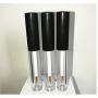 6 Pcs 2 ML 0.07OZ Empty Transparent ABS Refillable Eyeliner Bottles Leakproof Mascara Tube with Black Lids Eyelash Cream Vials Cosmetic Sample Dispenser for Travel Container
