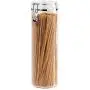Oggi Acrylic Airtight Pasta Canister with Clamp, 4"Dia. x 12"H. Oggi Acrylic Airtight Pasta Canister with Clamp, 4"Dia. x 12"H.