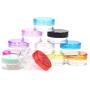 Cosmetic Storage Cosmetics Jar 5Pcs/Set Round Bottle Box Transparent Portable 10Pcs/Set Makeup Cream Plastic Nail Art,Transparent5Pcs