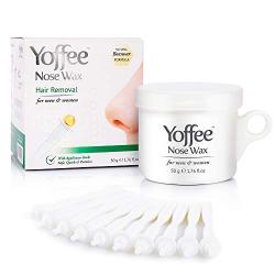 Yoffee Nose Wax Hair Removal with Natural Beeswax Formula. Safe, Quick and Painless 1.76 fl.oz