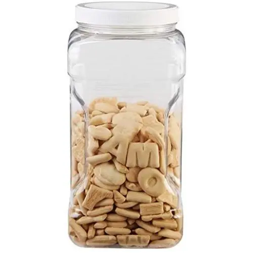 Rubbermaid FG7K2300WHT Square Food Storage Jars, 1-Quart, White Rubbermaid FG7K2300WHT Square Food Storage Jars, 1-Quart, White
