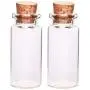 2Pcs 2250MM 10ML Glass Bottles Wishing Floating Bottle Empty Sample Storage Jars with Cork Stoppers - Transparent 2Pcs 2250MM 10ML Glass Bottles Wishing Floating Bottle Empty Sample Storage Jars with Cork Stoppers - Transparent