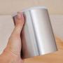 UPKOCH Stainless Steel Kitchen Canister Food Storage Container with Plastic Lid for Sugar Candy Tea Coffee Bean Dried Food (10X12.5CM)