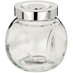 Kela Storage Jars Set Rosa 200 ml 4 Pieces of Glass/Plastic, 8 x 6 x 8 cm