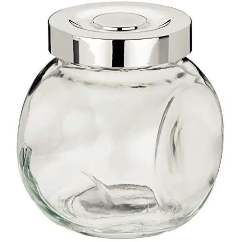 Kela Storage Jars Set Rosa 200 ml 4 Pieces of Glass/Plastic, 8 x 6 x 8 cm Kela Storage Jars Set Rosa 200 ml 4 Pieces of Glass/Plastic, 8 x 6 x 8 cm