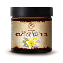 Monoi Oil 1.7oz - 100% Pure & Natural - France - Best Benefits for Hair - Skin - Face - Body Care - Multipurpose - Great for Beauty - Aromatherapy - Spa - Relaxation - Bath - Massage