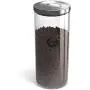 Kaffee Gator Glas Aufbewahrungskaraffe – Präsentationsglas für Kaffeebohnen und -gemahlene Kaffeebohnen mit Pop and Lock Deckel – 45 oz, 35 Nespresso Pods (Glas)