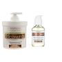 Advanced Clinicals Coconut Oil Body Cream and Coconut Body oil skin care set for men and women. Large 16oz cream for face and body and 4oz body oil helps with stretch marks, scars, and blemishes.