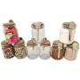 1ct. Premium 8oz Reusable Chefs Glass Spice / Salt Jar with Wooden Spoon