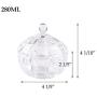 Danmu 1Pc of Lead Free Glass Storage Jar with Lid Candy Cookie Jar Jewelry Box Buffet Jar Biscuit Containers (S 280ML)