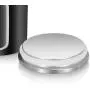 Ensembles de Canisters MLO pour Thé Café Sucre Aliments avec Couvercles Étanchés, Jeu de 3 Pièces (Noir)