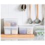 Large-capacity plastic sealed box, compartmentalized crisper box, with lid fruit box, multigrain grain kitchen storage box
