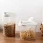 Kitchen Stackable Plastic Cereal Dispenser Kitchen Food Grain Container Grain Cereal Storage Tank Snacks Dry Goods Storage Jar,A Kitchen Stackable Plastic Cereal Dispenser Kitchen Food Grain Container Grain Cereal Storage Tank Snacks Dry Goods Storage Jar,A