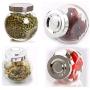 4 Pieces/Lot Glass Jars Sealed Storage Food Container Spice Jar 180Ml Kitchen Containers Clear