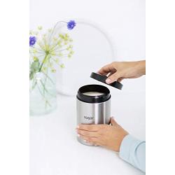 Brabantia Tea, Coffee and Sugar Canisters, Fingerprint Proof, 1.4 L - Matt Steel, 3 Pieces