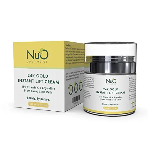 Crème Or 24K - Lissage & Raffermissement du Visage | Crème Anti-Rides pour Femmes & Hommes | Resserre & Affirme | Utilisable comme Hydratant Quotidien pour Réduire l'Apparence des Rides et des Lignes de Rides ● 50ML