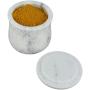 ShalinIndia Handmade Ocean Gray Storage Box - Marble - 3.5 inches by 3.5 inches - Use as a Spice Jar with Lid or Candy Dish - Perfect as a Gift (Lady Purple White)
