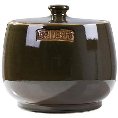 Contenants de cuisine pour stockage aliments étanches avec couvercles, grands pots en porcelaine, bocaux en céramique, décoration de cuisine, organisation et rangement de garde-manger pour farine, snacks, sucre, café, céréales (5L/10L/20L Marron) Contenants de cuisine pour stockage aliments étanches avec couvercles, grands pots en porcelaine, bocaux en céramique, décoration de cuisine, organisation et rangement de garde-manger pour farine, snacks, sucre, café, céréales (5L/10L/20L Marron)
