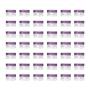 LONGWAY 0.17 Oz (5g) Muticolor Small Plastic Jars with Lids | Mini Empty Lotion Containers - for Travel Cream Samples, Lip Balm & BPA Free (Pack of 42, Purple)