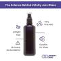 Infinity Jars 100 Ml (3.4 fl oz) Black Ultraviolet Glass Fine Mist Spray Bottle 3-Pack
