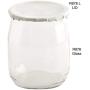 Comatec Glass Yogurt Jar, 4.5 oz, 2 inch diameter, 2.5 inch high 100 Pack