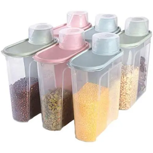 Storage Tank PP Plastic Food Storage Sealed Storage Box (Size : H21.5cm)