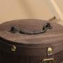 Sdoveb Wooden Barrel Canister Storage Caddy for Tea Leaf Flour Coffee Bean (Khaki)