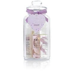 Sanctuary Spa Baby Shower Gift Set, New Mum Pamper Jar with Stretch Mark Oil, Shower Gel, Hand Cream and Bubble Bath