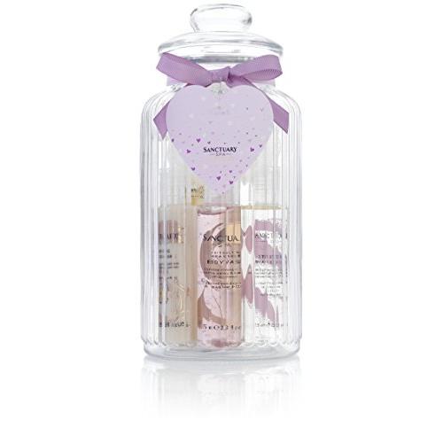 Sanctuary Spa Baby Shower Gift Set, New Mum Pamper Jar with Stretch Mark Oil, Shower Gel, Hand Cream and Bubble Bath