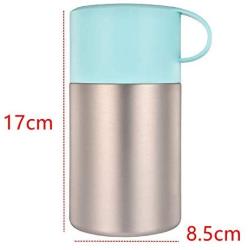 OnePine 600ml/20 oz Stainless Steel Vacuum Insulated Food Flask with Folding Spoon, Insulated Food Container Double Walled Hot and Cold Food Lunch Box