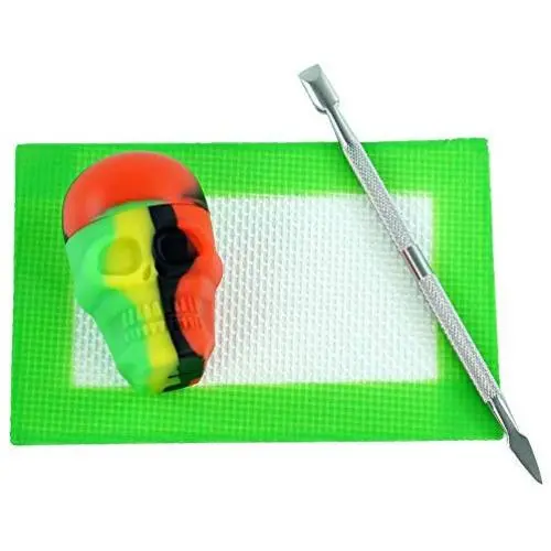 Ensemble de sculpture sur cire TOPJAR (15ml Série Crâne) – Rasta/Noir Antiadhésif avec Pot en Silicone & Petit Plateau Vert & Outil de Sculpture Ensemble de sculpture sur cire TOPJAR (15ml Série Crâne) – Rasta/Noir Antiadhésif avec Pot en Silicone & Petit Plateau Vert & Outil de Sculpture