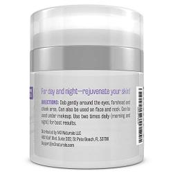 M3 Naturals Eye Cream Infused with Collagen Stem Cell and Hyaluronic Acid for Puffiness, Wrinkles, Dark Circles Under Eye, Bags, Fine Lines - Helps Anti-Aging, Healthy Skin Care Moisturizer 1.7 fl