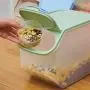 Boîte de Rangement pour Riz, Fruits et Graines – Grand Capacité, Conteneur en Plastique avec Couvercle Glissant (Rose, S) Boîte de Rangement pour Riz, Fruits et Graines – Grand Capacité, Conteneur en Plastique avec Couvercle Glissant (Rose, S)