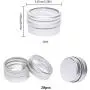 PH PandaHall 20 Pack 10ml Aluminium Tin Empty Slip Slide Round Tin Containers with Flat Top Lids for Lip Balm Makeup Face Cream Eye Shadow Jar Pot Bottle (10ml/0.34oz) PH PandaHall 20 Pack 10ml Aluminium Tin Empty Slip Slide Round Tin Containers with Flat Top Lids for Lip Balm Makeup Face Cream Eye Shadow Jar Pot Bottle (10ml/0.34oz)