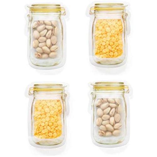 Goodjobb Bread Bags Mason Jar Shape Food Storage Bags Food Bag,for Bring Out Food