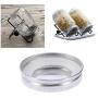 UPKOCH Stainless Steel Mason Jar Lids Storage Cap with O-shape Silicone Seals Reusable and Leak Proof 86mm
