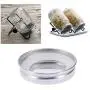 UPKOCH Edelstahl Mason Jar Deckel mit O-Ring-Silikon Dichtungen, Wiederverwendbar und Dicht für Lagerung, 86mm