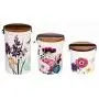 Cypress Home Vivid Bouquet Ceramic Canisters, Set of 3 Cypress Home Vivid Bouquet Ceramic Canisters, Set of 3