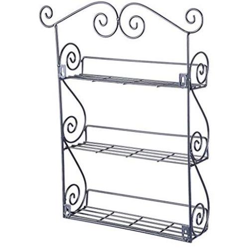 Ywoow 3-Tier Spice Rack Spice Jars Bottle Holder Storage Organizer Shelf for Kitchen US Warehouse Sending