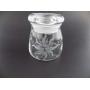 IncisoArt Hand Etched Vibe Storage Jar Sandblasted (Sand Carved) Glass Handmade USA Custom (4.5 Ounce (133ml), Sun Moon Shooting Stars Planets)