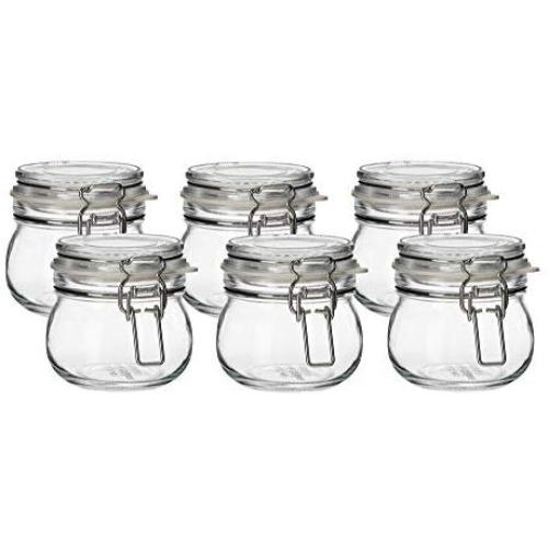 Ikea 6 packs Jar with lid, clear glass