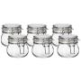 Ikea 6 packs Jar with lid, clear glass