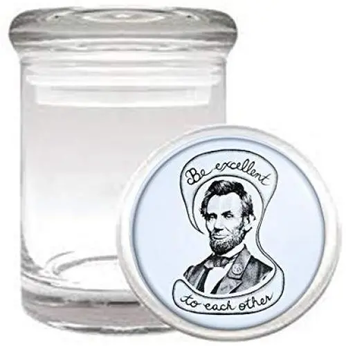 Be Excellent Abe 69! Medical Odorless Glass Jar Be Excellent Abe 69! Medical Odorless Glass Jar