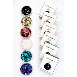 Face Glitter Pack ✮ KARIZMA BEAUTY ✮ 60g Festival Glitter Cosmetic Chunky Face Body Hair Nails