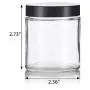 Clear Thick Glass Straight Sided Jar - 4 oz / 120 ml (6 pack) + Spatulas and Labels