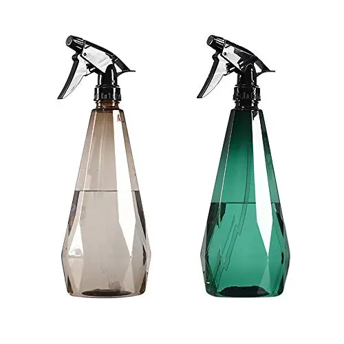 Pulvérisateur Plastique, Bouteille Pulvérisateur (2 paquets) – 1L/32oz Bouteilles Vides pour Solutions de Nettoyage, Plantes de Jardin, Pulvérisateur Brume, Pulvérisateur Réutilisable avec Mode Jet de Brume (Vert & Marron)