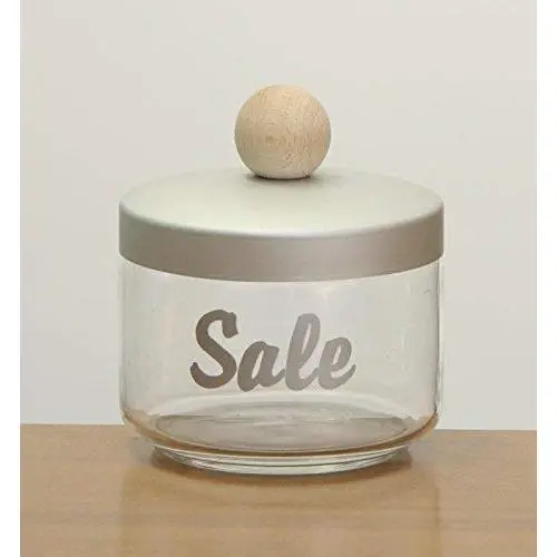 Bocal en verre Italo Ottinetti, Couvercle Aluminium, Manivelle Bois 0.5 Litre, Métallique, Un Seul Taille Bocal en verre Italo Ottinetti, Couvercle Aluminium, Manivelle Bois 0.5 Litre, Métallique, Un Seul Taille