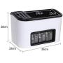 Multi-purpose Condiment Container, Kitchen Seasoning Box Storage Racks With Chopsticks Box Clear Acrylic Spice Jars-e5